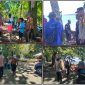 Kapolsek Makimi IPTU Samuel Picauly menyerahkan bantuan sarana kontak kepada Panitia Sidang Klasis Nabire Timur di Gereja Syaloom Makimi, Selasa 28/4/2026. (Dok. Istimewa)
