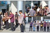 Kapolres Nabire bersama pejabat daerah menyambut kedatangan Anggota DPR RI di Bandara Douw Aturure, Minggu (3/5/2026). Dok_Humas Polres. NT