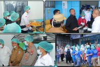 Yan P. Mandenas meninjau dapur MBG di SPPG Oyehe, Nabire, bersama pejabat daerah untuk memastikan kualitas makanan dan keterlibatan tenaga kerja lokal, Senin (4/5/2026). Dok_NT
