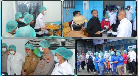 Yan P. Mandenas meninjau dapur MBG di SPPG Oyehe, Nabire, bersama pejabat daerah untuk memastikan kualitas makanan dan keterlibatan tenaga kerja lokal, Senin (4/5/2026). Dok_NT