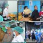 Yan P. Mandenas meninjau dapur MBG di SPPG Oyehe, Nabire, bersama pejabat daerah untuk memastikan kualitas makanan dan keterlibatan tenaga kerja lokal, Senin (4/5/2026). Dok_NT