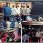 Petugas Polres Nabire menertibkan konvoi pelajar yang berujung kecelakaan lalu lintas di wilayah Kota Nabire, Senin (4/5/2026). Dok.NT
