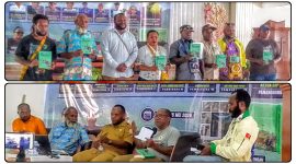 Peluncuran buku “Tragedi Dogiyai Berdarah 31 Maret 2026” di Aula Gereja Katolik Kristus Raja Siriwini, Nabire, Selasa (5/5/2026), menghadirkan aktivis, akademisi, dan masyarakat dalam forum refleksi kemanusiaan. Dok_Alvi.NT