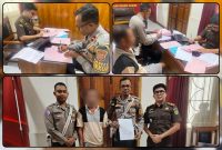 Sat Lantas Polres Nabire menyerahkan tersangka dan barang bukti kasus kecelakaan lalu lintas ke Kejaksaan Negeri Nabire, Kamis (7/5/2026). Dok_Satlantas polres nabire. NT