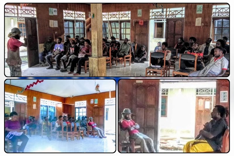 Solidaritas Mahasiswa Paniai Kota Studi Nabire (SMI-KP) menggelar diskusi konsolidasi di Aula Asrama Putra Paniai, Kelapa Dua-Kalibobo, Nabire, Kamis (7/5/2026), dengan menghadirkan Marsel Wegobi Pigai dari Grup Aksi Papua Amnesti Internasional Indonesia sebagai pengarah dan narasumber bersama Paulo Mote selaku penanggung jawab Mahasiswa Paniai se-Nabire. Dok_Alvi.NT