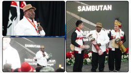 Kaesang Pangarep kukuhkan pengurus PSI Papua Tengah di Nabire, Isaias Douw ungkap kedekatannya dengan Jokowi. Dok_RR.NT