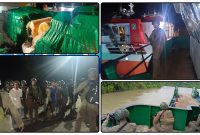 Personel Satgas Operasi Damai Cartenz 2026 bersama Polres Yahukimo mengawal kapal pengangkut BBM dan bahan makanan menuju Pelabuhan Logpon Dekai, Kabupaten Yahukimo, Papua Pegunungan. Dok_ ODC. NT