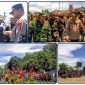 Ratusan massa aksi IPMADO dan masyarakat sipil Dogiyai melakukan longmarch damai dengan pengawalan aparat keamanan. Dok_Alvi