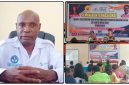 Rektor Uswim Nabire, Petrus Tekege saat diwawancarai di ruang kerjanya setelah kegiatan Seminar Internasional. Rabu (13/5/2026). Dok_WY. NT