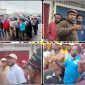 Aksi mimbar bebas sekitar 20 mahasiswa SMI-KP Nabire menolak pemekaran DOB Paniai di Pasar Karang, Nabire, dibubarkan Ketua LMA Suku Moni Kabupaten Nabire, Aten Kobogau, bersama tokoh intelektual Suku Moni, Pilemon Songgonau, dan Ketua KNPI Papua Tengah, Yustinus Tebai, Senin (18/5/2026). Dok_Alvi/Paulo Mote. NT