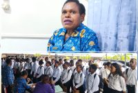 Pemprov Papua Tengah melalui BKPSDM memberangkatkan 250 pelajar OAP untuk mengikuti bimbingan belajar sekolah kedinasan di Jayapura. Dok_Alvi. NT