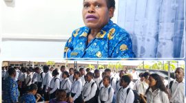Pemprov Papua Tengah melalui BKPSDM memberangkatkan 250 pelajar OAP untuk mengikuti bimbingan belajar sekolah kedinasan di Jayapura. Dok_Alvi. NT