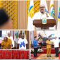 Gubernur Papua Tengah, Meki Fritz Nawipa, menghadiri penandatanganan MoU antara Pemprov Papua Tengah, KPU Papua Tengah, dan Kejaksaan Tinggi Papua di Nabire. Dok_Humas PPT. NT