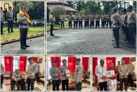 Suasana haru mewarnai pertemuan Kapolda Papua Tengah dengan personel Brimob dan purnawirawan yang sedang sakit. Dok_Humas PPT. NT