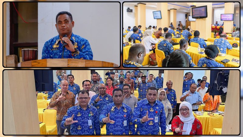 Asisten III Setda Papua Tengah, Victor Fun, membuka Rapat Koordinasi Pengelolaan Ekosistem Mangrove sekaligus pembentukan KKMD di Hotel Mahavira, Nabire. Dok_ Humas Pemprov PT. NT