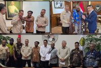 Perwakilan enam kelompok suku dari Papua bersama Koperasi Didat Merah Putih melakukan pertemuan dengan sejumlah pejabat pemerintah pusat di Jakarta. Dok_ Ist. NT