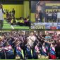 Tim SMA N 3 Kokonau merayakan kemenangan usai menjuarai Minisoccer Kapolda Cup tingkat SMA/SMK se-Mimika di Timika. Dok_Ist. NT