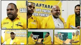 Proses pendaftaran calon Ketua DPD II Partai Golkar Kabupaten Puncak Jaya dan Intan Jaya resmi ditutup di Hotel Getz Oyehe Nabire menjelang pelaksanaan Musda Papua Tengah. Dok_Alvi. NT