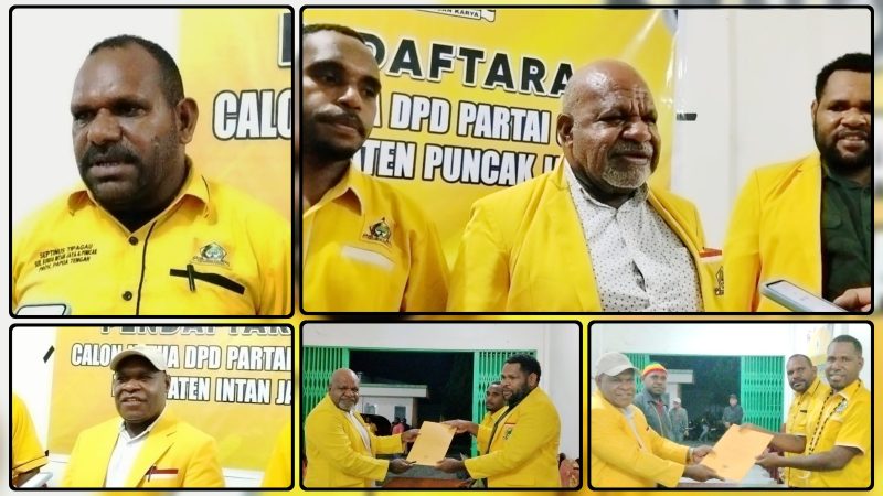 Proses pendaftaran calon Ketua DPD II Partai Golkar Kabupaten Puncak Jaya dan Intan Jaya resmi ditutup di Hotel Getz Oyehe Nabire menjelang pelaksanaan Musda Papua Tengah. Dok_Alvi. NT
