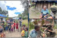 Personel Satgas Ops Damai Cartenz-2026 melaksanakan patroli humanis sambil berdialog bersama masyarakat di Distrik Sinak, Papua Pegunungan, Minggu (24/5/2026), guna memperkuat kedekatan serta menjaga situasi kamtibmas tetap aman dan kondusif. Dok. ODC. NT