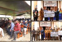 Gubernur Papua Tengah Meki Fritz Nawipa menyerahkan bantuan hibah Rp2 miliar kepada dua jemaat GKII di Kabupaten Puncak untuk percepatan pembangunan gereja, Selasa (25/5/2026). Dok_Pri-kadinsos PPT. NT