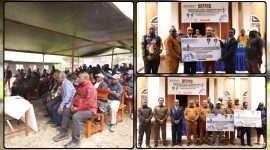Gubernur Papua Tengah Meki Fritz Nawipa menyerahkan bantuan hibah Rp2 miliar kepada dua jemaat GKII di Kabupaten Puncak untuk percepatan pembangunan gereja, Selasa (25/5/2026). Dok_Pri-kadinsos PPT. NT