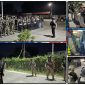 Personel gabungan Polres Nabire dan Satgas Ops Damai Cartenz-2026 melaksanakan patroli serta razia malam di Kota Nabire dan mengamankan satu bilah senjata tajam, Kamis (28/5/2026). Dok_ODC. NT