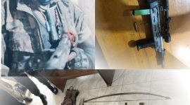 Polisi mengamankan sejumlah barang bukti usai kontak tembak di Distrik Dogiyai, Papua Tengah. Dok_HPPT.NT