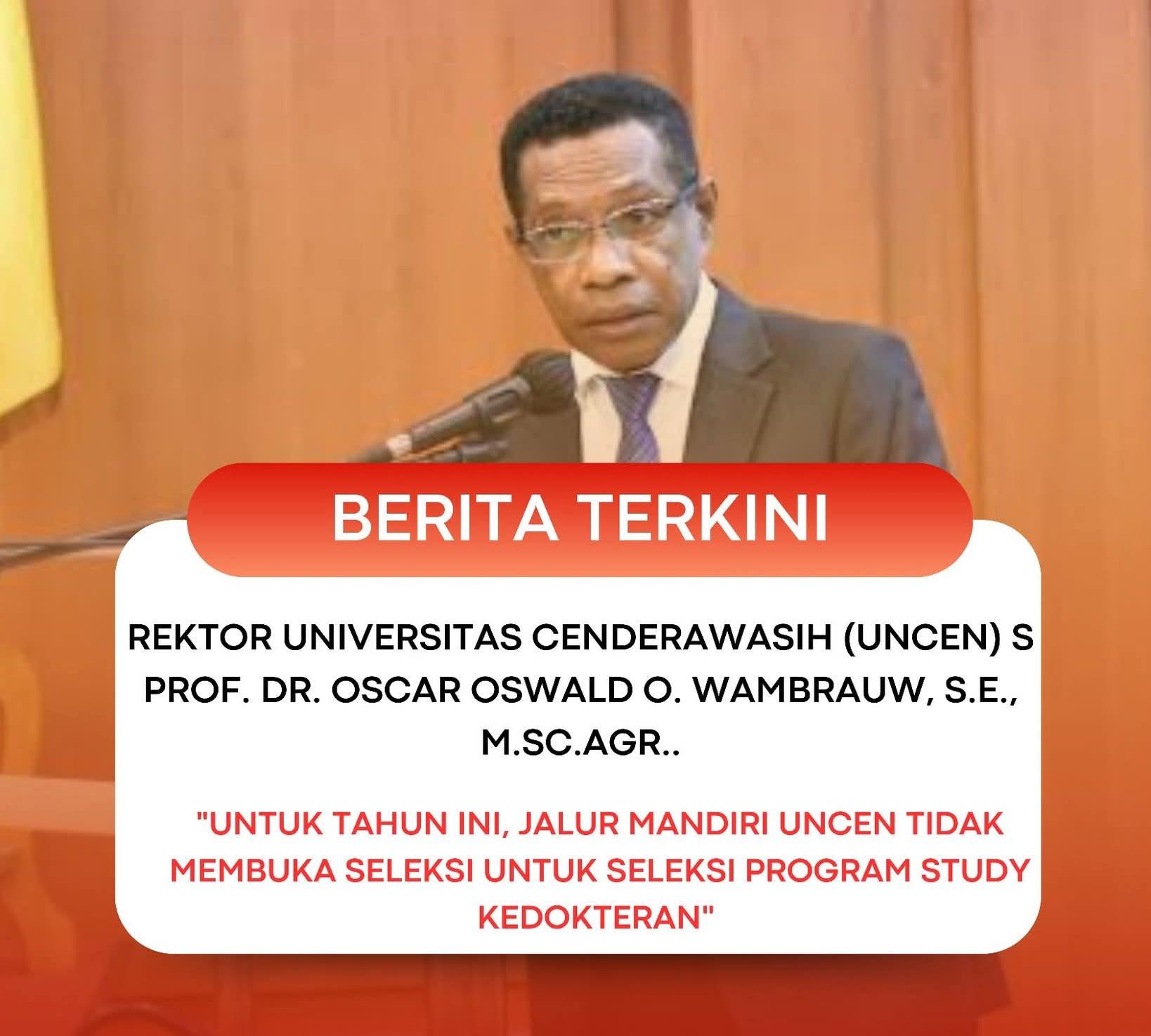 Kutipan Rektor UNCEN tersorot BEM FISIP UNCEN. Dok- Ist. NT