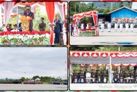 Gubernur Papua Tengah, Meki Fritz Nawipa, memimpin Upacara Peringatan Hari Lahir Pancasila Tahun 2026 di Bandara Lama Nabire, Senin (1/6/2026), serta mengajak masyarakat menjadikan Pancasila sebagai ideologi yang hidup dalam kehidupan sehari-hari. Dok_Humas Pemprov PT. NT