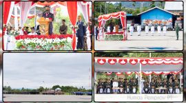 Gubernur Papua Tengah, Meki Fritz Nawipa, memimpin Upacara Peringatan Hari Lahir Pancasila Tahun 2026 di Bandara Lama Nabire, Senin (1/6/2026), serta mengajak masyarakat menjadikan Pancasila sebagai ideologi yang hidup dalam kehidupan sehari-hari. Dok_Humas Pemprov PT. NT