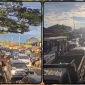 Antrean kendaraan di depan SPBU Wonorejo, Selasa (2/6/2026). Kondisi tersebut menyebabkan kemacetan panjang dan mengganggu aktivitas pengguna Jalan Perintis di Distrik Nabire. Dok_Ist. NT