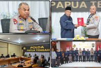 Kapolda Papua Tengah Brigjen Pol. Jermias Rontini menerima audiensi FKUB Papua Tengah di Mapolda Papua Tengah, Jumat (5/6/2026). Dok_Humas Polda PT. NT