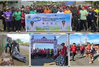 Prajurit Korem 173/PVB bersama ASN, personel Polri, pelajar, mahasiswa, dan masyarakat mengikuti aksi bersih sampah di sejumlah ruas jalan utama Kota Nabire, Sabtu (6/6/2026). Kegiatan ini digelar dalam rangka memperingati Hari Lingkungan Hidup Sedunia sekaligus mengajak masyarakat meningkatkan kepedulian terhadap kebersihan lingkungan. Dok_Ist