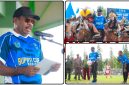 Bupati Nabire Mesak Magai didampingi Wakil Bupati Burhanuddin Pawennari saat membuka Turnamen Sepak Bola Bupati Cup III Tahun 2026 di Lapangan Sapta Marga Kodim 1705/Nabire, Selasa (9/6/2026). Dok_Ist.NT