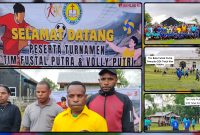 Pemuda GIDI Klasis Teluk Kimi mengikuti pembukaan Turnamen Futsal Putra dan Voli Putri dalam rangka HUT Pemuda GIDI ke-40 di Kampung Kimi, Distrik Makimi, Kabupaten Nabire, Rabu (10/6/2026). Kegiatan ini menjadi ajang mempererat persaudaraan, memperkuat kebersamaan, dan menumbuhkan semangat sportivitas di kalangan generasi muda. Dok_Alvi. NT