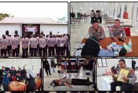 Kapolres Nabire AKBP Samuel D. Tatiratu, S.I.K., membuka kegiatan bakti kesehatan donor darah dalam rangka HUT Bhayangkara ke-80 di Aula Wicaksana Laghawa Polres Nabire, Kamis (11/6/2026). Donor darah bertema "Berbagi Kehidupan Bersama Polri untuk Negeri" tersebut melibatkan personel Polri dan tenaga kesehatan sebagai wujud kepedulian terhadap masyarakat. Dok_Aw. NT