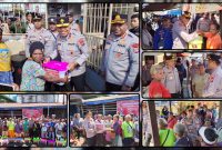 Kapolres Nabire AKBP Samuel D. Tatiratu, S.I.K., menyampaikan keterangan kepada awak media usai membuka kegiatan donor darah dalam rangka HUT Bhayangkara ke-80 di Aula Wicaksana Laghawa Polres Nabire, Kamis (11/6/2026). Kegiatan tersebut menjadi awal rangkaian bakti sosial, bakti religi, dan program kemanusiaan yang digelar Polres Nabire untuk masyarakat. Dok_AW.NT