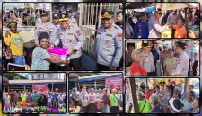 Kapolres Nabire AKBP Samuel D. Tatiratu, S.I.K., menyampaikan keterangan kepada awak media usai membuka kegiatan donor darah dalam rangka HUT Bhayangkara ke-80 di Aula Wicaksana Laghawa Polres Nabire, Kamis (11/6/2026). Kegiatan tersebut menjadi awal rangkaian bakti sosial, bakti religi, dan program kemanusiaan yang digelar Polres Nabire untuk masyarakat. Dok_AW.NT