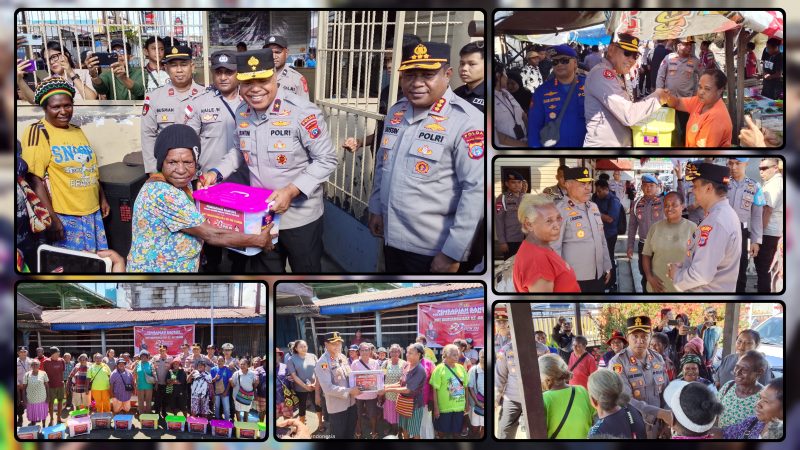 Kapolres Nabire AKBP Samuel D. Tatiratu, S.I.K., menyampaikan keterangan kepada awak media usai membuka kegiatan donor darah dalam rangka HUT Bhayangkara ke-80 di Aula Wicaksana Laghawa Polres Nabire, Kamis (11/6/2026). Kegiatan tersebut menjadi awal rangkaian bakti sosial, bakti religi, dan program kemanusiaan yang digelar Polres Nabire untuk masyarakat. Dok_AW.NT