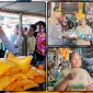 Kapolres Nabire AKBP Samuel D. Tatiratu, S.I.K., menyerahkan secara simbolis bantuan payung kepada mama-mama pedagang Pasar Sentral Kalibobo, Nabire, Kamis (11/6/2026). Sebanyak 30 payung disalurkan setelah Kapolres mendengar langsung keluhan pedagang yang selama ini berjualan tanpa pelindung memadai dari panas dan hujan. Dok_Alvi.NT