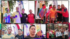 Kepala BPPKAD Papua Tengah Alexander Manansang mewakili Gubernur Papua Tengah Meki Nawipa saat menghadiri peringatan satu tahun Car Free Day (CFD) di Jalan Pepera, Nabire, Sabtu (13/6/2026). CFD yang mengusung program 