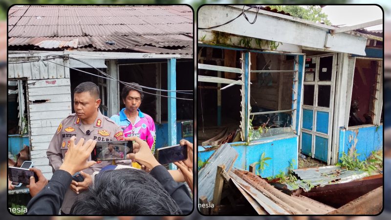 Kapolres Nabire AKBP Samuel D. Tatiratu meninjau kondisi asrama personel Polres Nabire yang akan direhabilitasi dalam rangka menyambut Hari Bhayangkara ke-80. Sebanyak 27 petak rumah akan diperbaiki, termasuk tujuh unit yang kondisinya dinilai sudah tidak layak huni. Dok_Arief NT