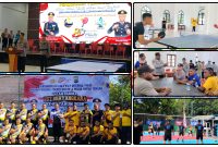 Kapolres Nabire AKBP Samuel D. Tatiratu, S.I.K., membuka turnamen olahraga persahabatan antara personel Polres Nabire dan Polda Papua Tengah dalam rangka memeriahkan HUT Bhayangkara ke-80 Tahun 2026. Kegiatan ini menjadi sarana memperkuat sportivitas, solidaritas, dan soliditas antarpersonel Polri. Dok_Alvi NT