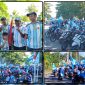 Ratusan fans Tim Nasional Argentina mengikuti pawai kemenangan Piala Dunia 2026 di Kabupaten Nabire, Papua Tengah, Rabu (17/6/2026). Dengan pengawalan aparat kepolisian dan koordinasi yang baik, kegiatan berlangsung aman, tertib, lancar, dan kondusif. Dok_Alvi NT