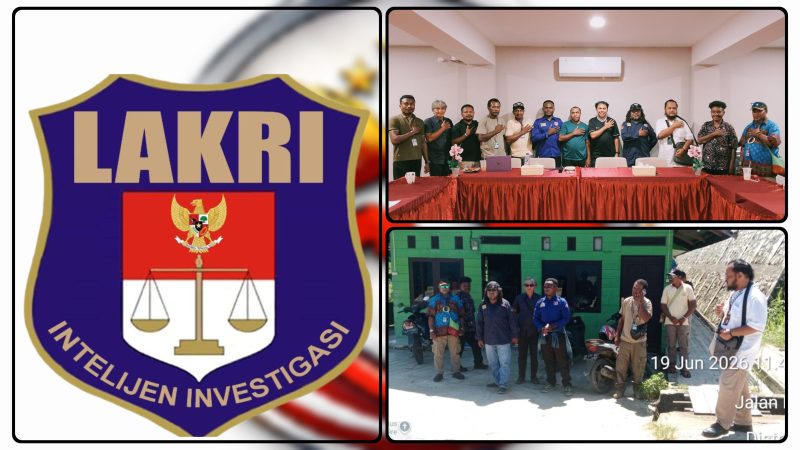 Ketua LAKRI Provinsi Papua Tengah, Alexander Saman, menegaskan komitmen pengawasan terhadap pengelolaan anggaran dan program gizi nasional saat pelaksanaan sidak ke Badan Gizi Nasional (BGN). LAKRI juga akan melakukan sidak ke seluruh dapur Program Makan Bergizi Gratis (MBG) di Papua Tengah guna memastikan transparansi, kualitas layanan, serta perlindungan hak masyarakat. Dok_LAKRI. NT
