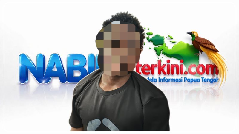 Personel Satreskrim Polres Nabire bersama Polsek Nabire Barat saat mengamankan terduga pelaku kasus percobaan pemerkosaan di Kampung Wanggar Makmur, Distrik Wanggar, Kabupaten Nabire, Minggu (21/6/2026). Dok_Ist. NT