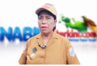 Kepala Kampung Wahariah, Pransina Hana Hetarion, menyampaikan apresiasi kepada Yonif TP 804/DBAY atas pembangunan sumur bor air bersih yang membantu mengatasi kesulitan air bersih masyarakat di Distrik Teluk Kimi, Kabupaten Nabire. Dok_Arief NT