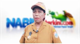 Kepala Kampung Wahariah, Pransina Hana Hetarion, menyampaikan apresiasi kepada Yonif TP 804/DBAY atas pembangunan sumur bor air bersih yang membantu mengatasi kesulitan air bersih masyarakat di Distrik Teluk Kimi, Kabupaten Nabire. Dok_Arief NT