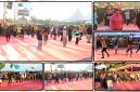 Para penari menampilkan Tari Triton dalam gladi persiapan Festival Pelajar Papua Tengah 2026. Tarian ini mengangkat filosofi triton atau tabura sebagai simbol panggilan persatuan, kebersamaan, dan pendidikan bagi generasi muda Papua. Dok_Arief NT